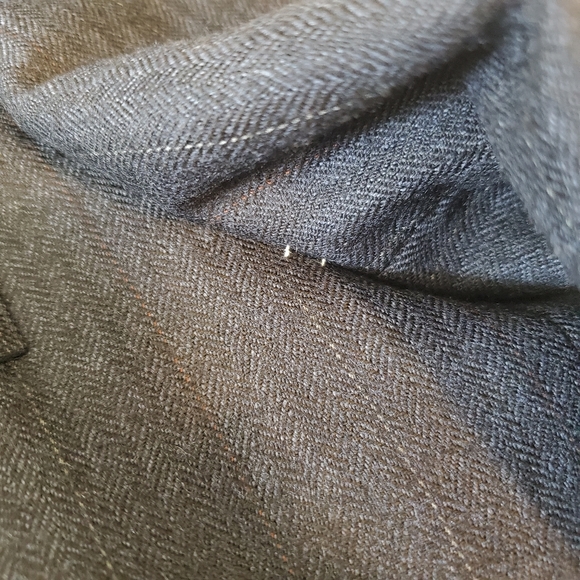 Oscar de la Renta Navy Herringbone Jacket - Picture 7 of 7